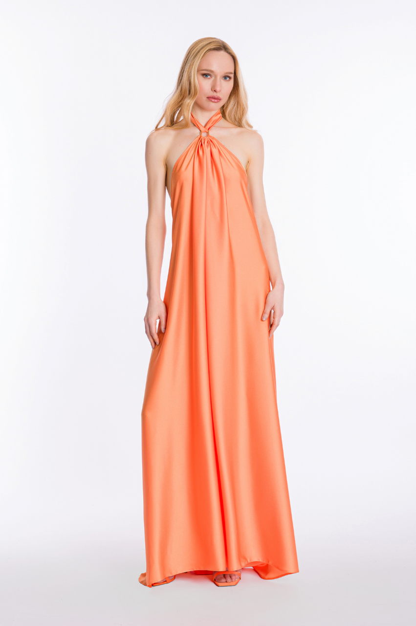 Maxi Satin Dress - Seven Sins Fashion